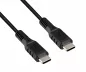 Preview: Cavo di ricarica DINIC USB tipo C a C, 2x spina USB tipo C, 60W, 3A, OD: 3,5 mm, nero, scatola DINIC con foro Euro, 1,5 m